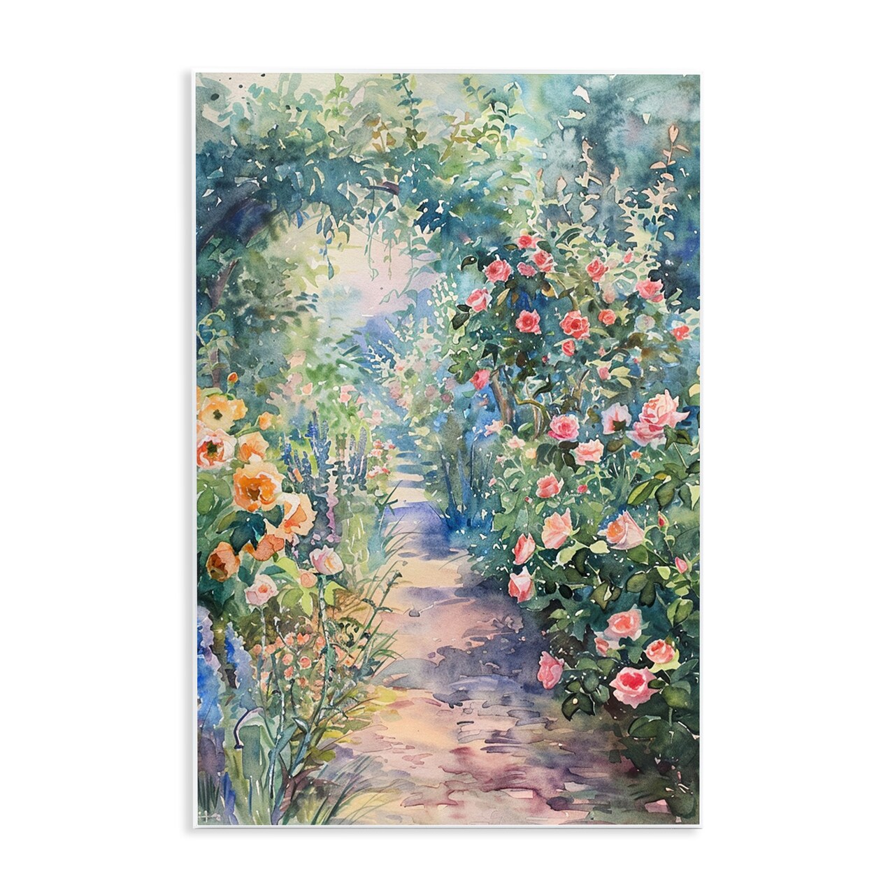 Stupell Industries Spring Garden Archway Wall Plaque Art Design by LSR Design Studio